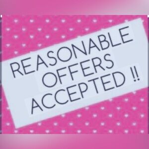 Reasonable offers accepted!